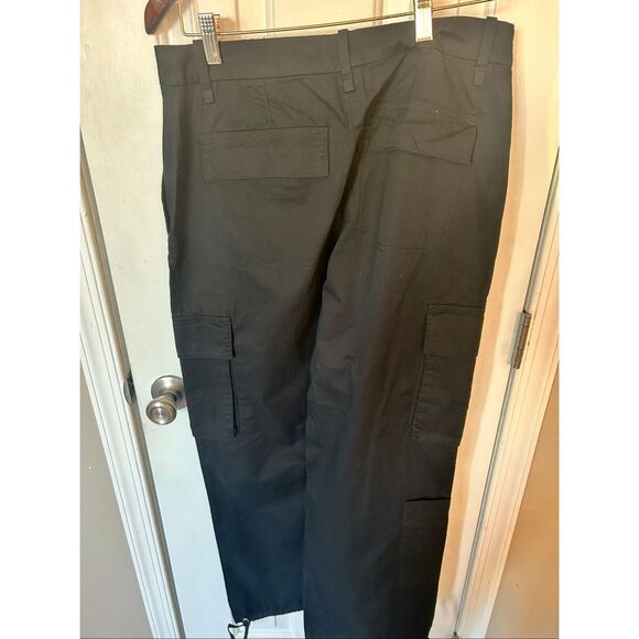 H&M black cargo pants wide leg NWT sz 6 - Picture 5 of 5